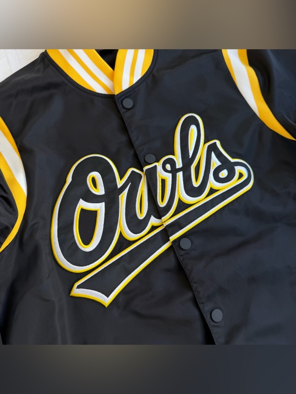 OVO varsity jacket- black embroided baseball jacket - Picture 2 of 11